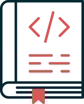 Coding Book Vector Icon