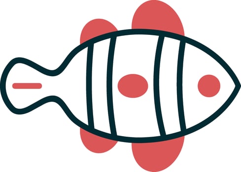 Clown Fish Vector Icon