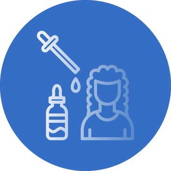 Hair Serum Vector Icon Design