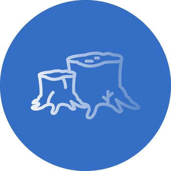 Stump Vector Icon Design