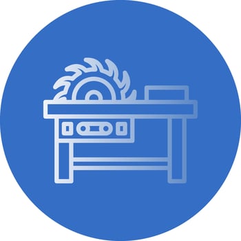Saw machine Vector Icon Design