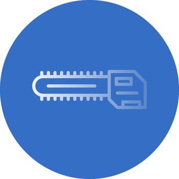 Chainsaw Vector Icon Design