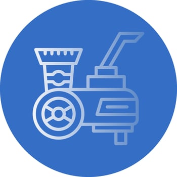 Wood chipper Vector Icon Design