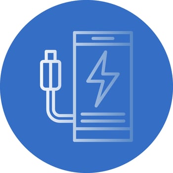 Mobile charging Vector Icon Design