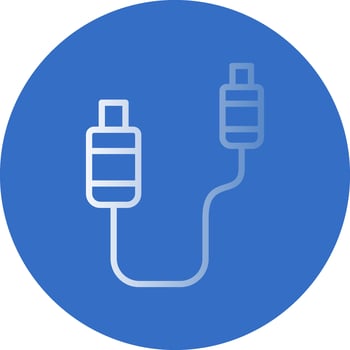 Jack connector Vector Icon Design