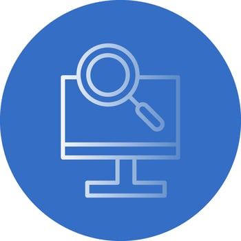 Magnifying Glass Vector Icon Design