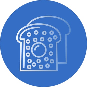 French Toast Vector Icon Design