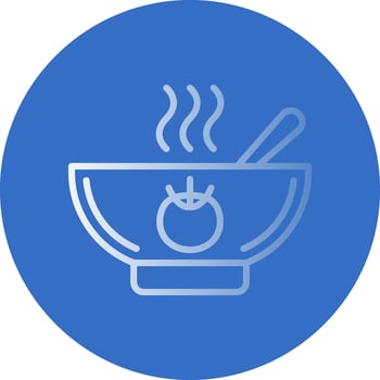 Tomato Soup Vector Icon Design