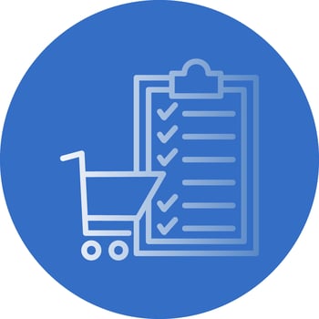 Shopping List Vector Icon Design