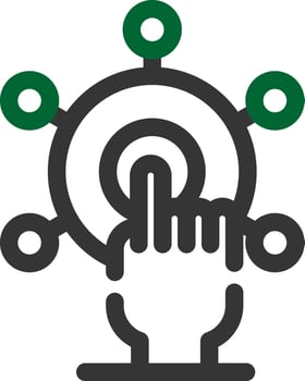 Interactivity Creative Icon Design vector