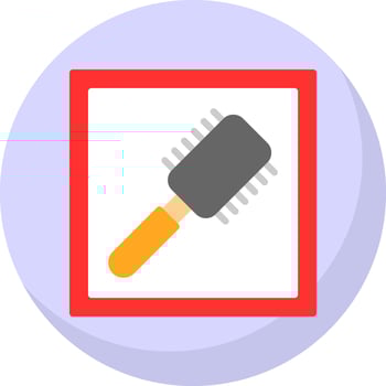 Hairbrush Vector Icon Design