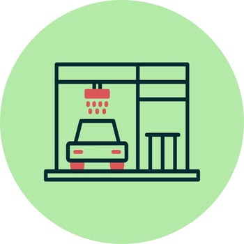 Carwash Vector Icon