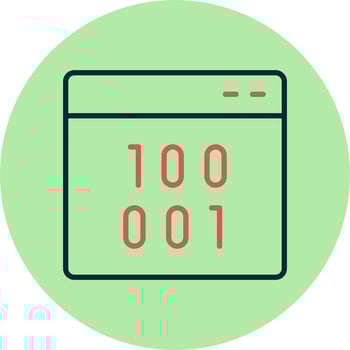 Binary Vector Icon