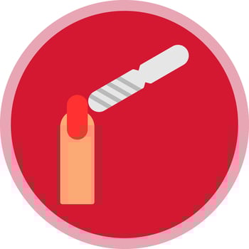 Nail Buffer Vector Icon Design