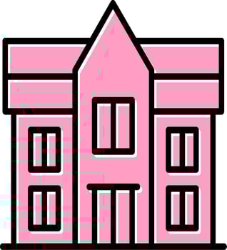 Mansion Vector Icon