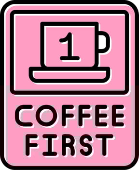 Coffee First Vector Icon