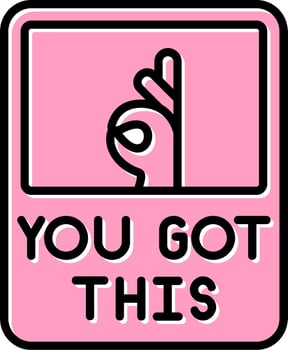 You Got This Vector Icon