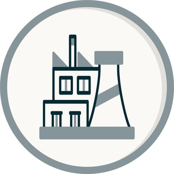 Factory Plant Vector Icon