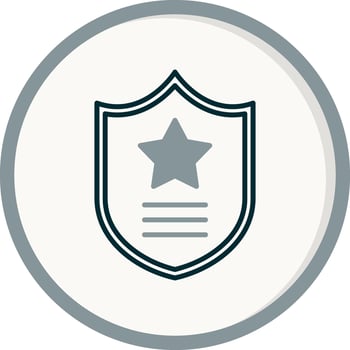 Police Badge Vector Icon