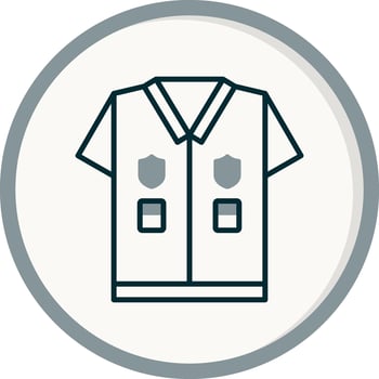 Police Uniform Vector Icon