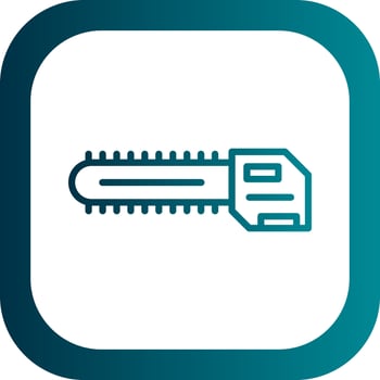 Chainsaw Vector Icon Design