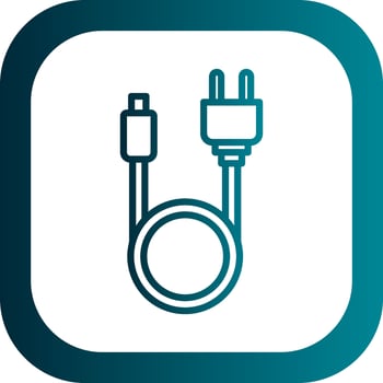 Search Cable Vector Icon Design