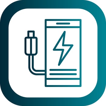 Mobile charging Vector Icon Design