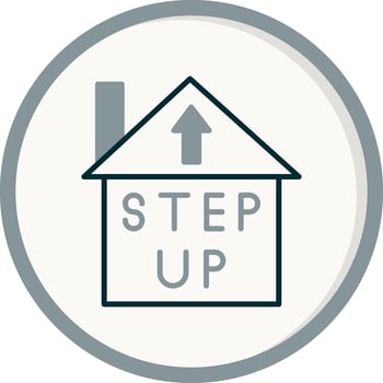 Step Up Vector Icon
