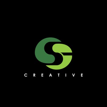 SF Letter Initial Logo Design Template Vector Illustration