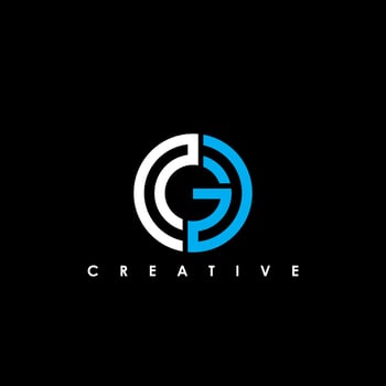 OG, GO Letter Initial Logo Design Template Vector Illustration