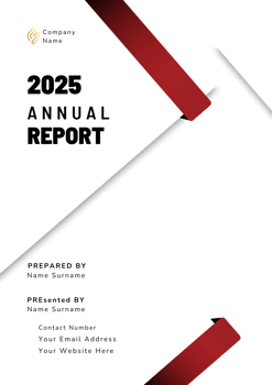 Annual report brochure flyer design PNG template