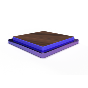 Wooden product presentation podium, pedestal isolated on transparent background png