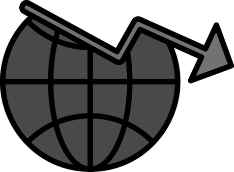 Economic Crisis Vector Icon