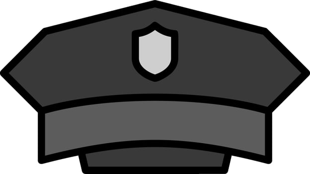 Police Hat Vector Icon