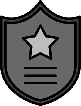 Police Badge Vector Icon