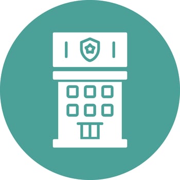Police Station Vector Icon