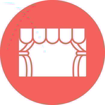 Stage Vector Icon