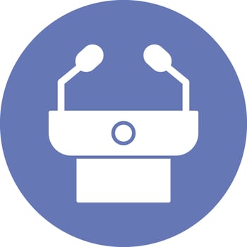 Press Conference Vector Icon