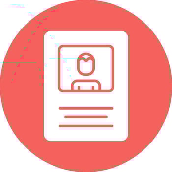 Name Tag Vector Icon