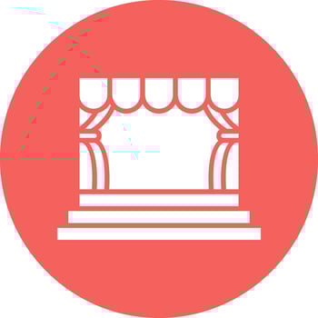 Stage Vector Icon
