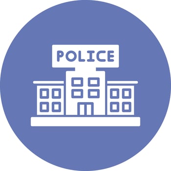Police Station Vector Icon