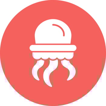 Jellyfish Vector Icon