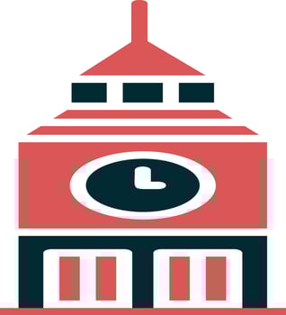 Clock Tower Vector Icon