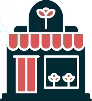 Flower Shop Vector Icon