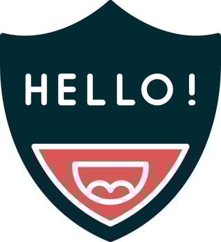 Hello Vector Icon