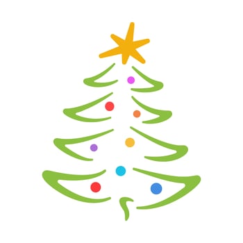 Christmas tree icon vector