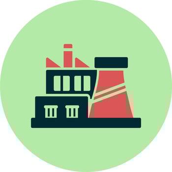 Factory Plant Vector Icon