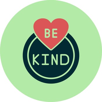 Be Kind Vector Icon