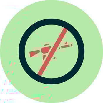 No Rifle Vector Icon