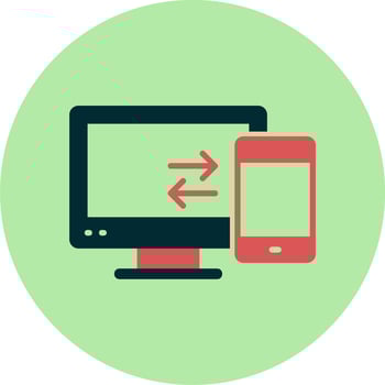 Data Transfer Vector Icon